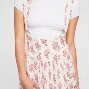 Free People Floral Babydoll Mini Romper Dress (NEVER WORN)